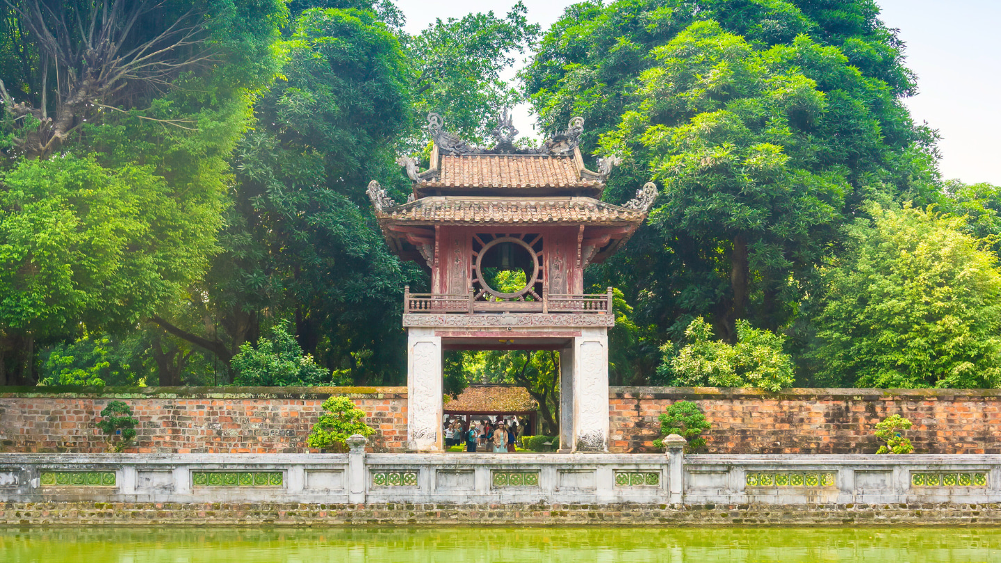 The Temple of Literature is Vietnam's first university. 